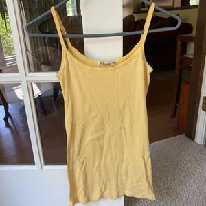 Striped yellow tank top